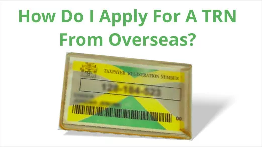 How To Apply For A Taxpayer Registration Number (TRN) From Overseas